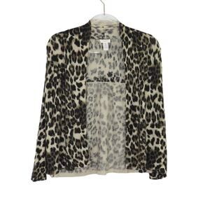 Chico's Leopard Cardigan Sweater